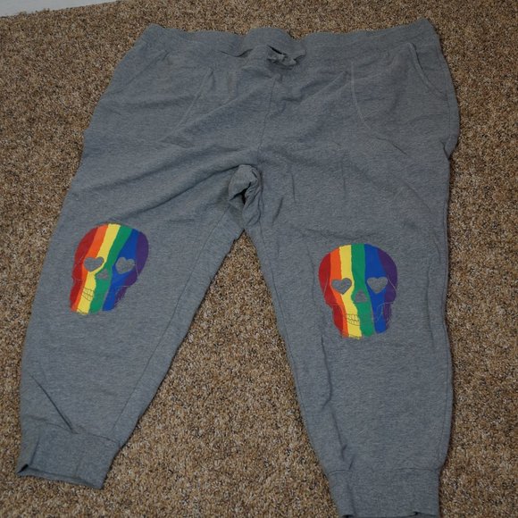 torrid Pants - Torrid Rainbow Skull Joggers